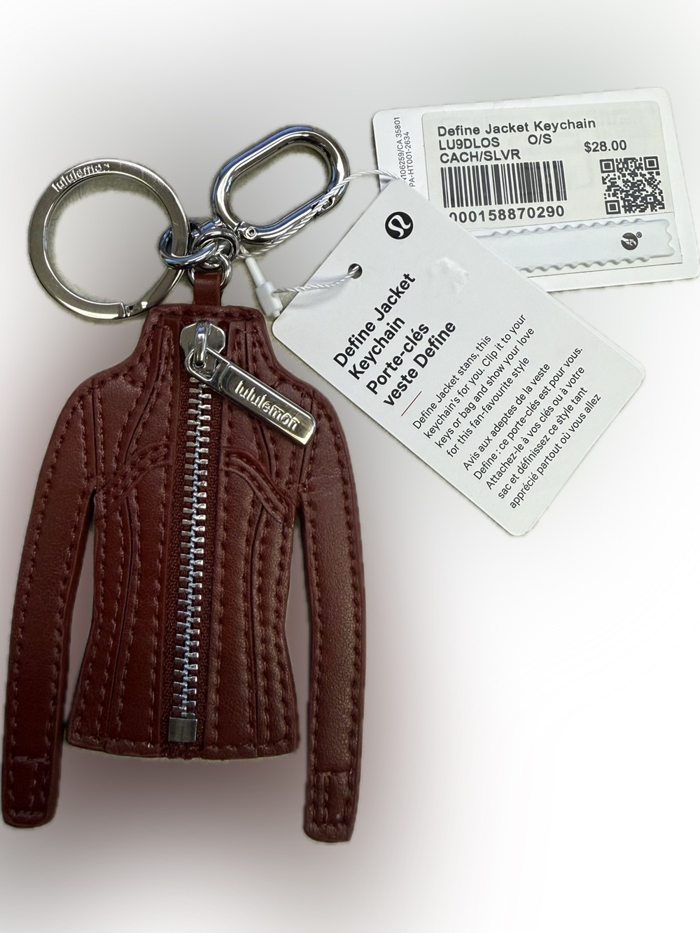 Lululemon Define Jacket Keychain